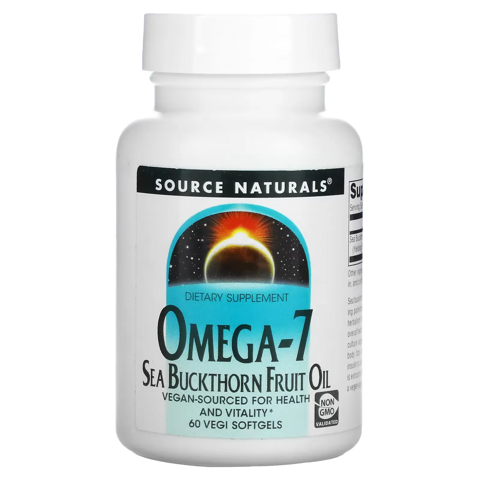 Omega-7, Seabuckthorn Fruit Oil, 60 Vegi Softgels