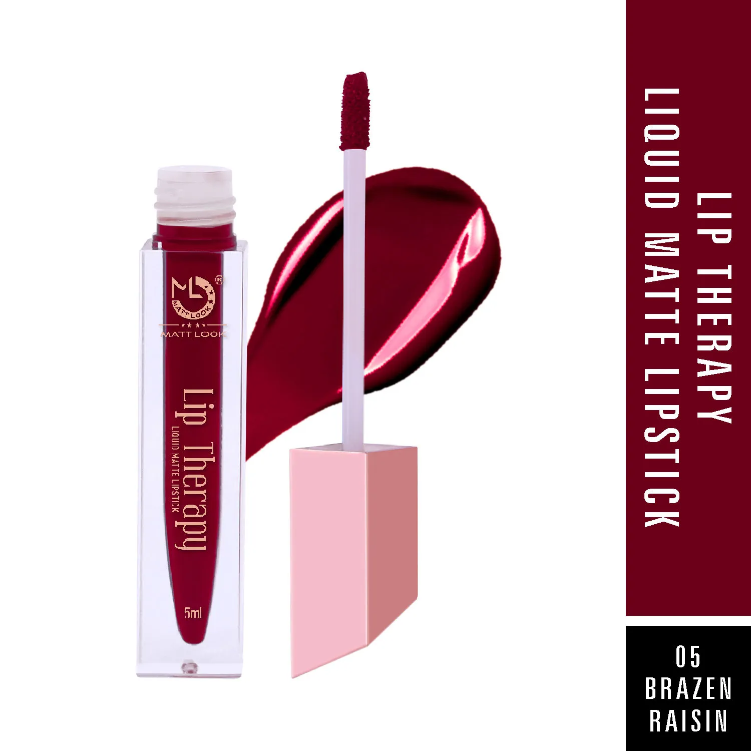 Matt look Lip Therapy Liquid Matte Lipstick - Brazen Raisin