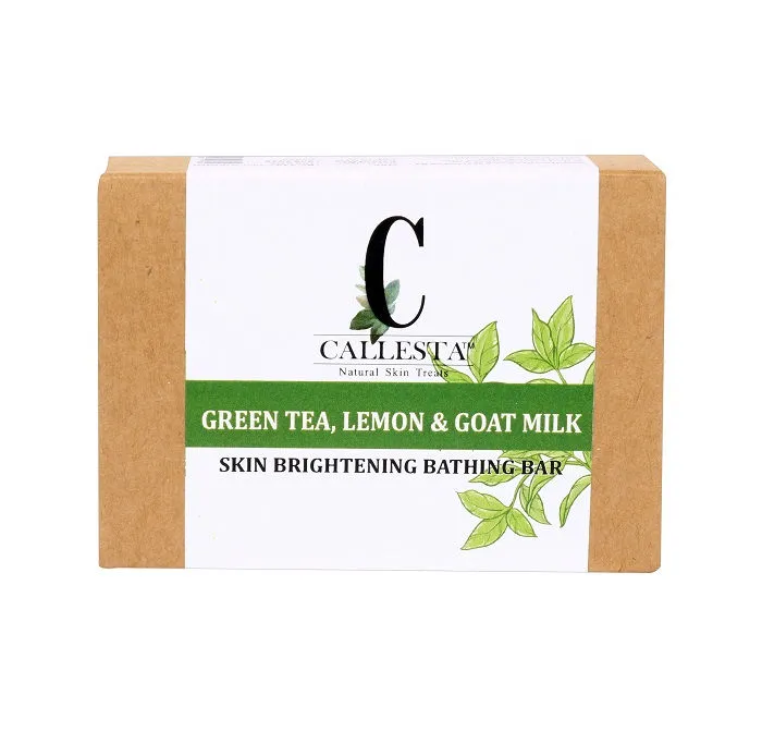 Callesta Green Tea- Lemon And Goat Milk Bathing Bar