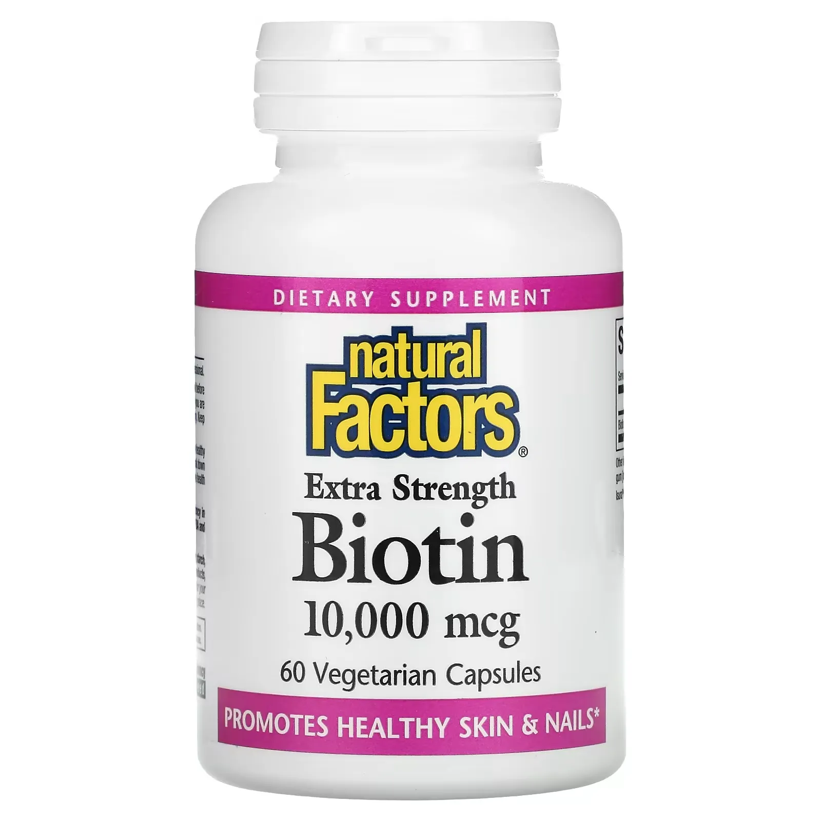 Extra Strength Biotin, 10,000 mcg, 60 Vegetarian Capsules