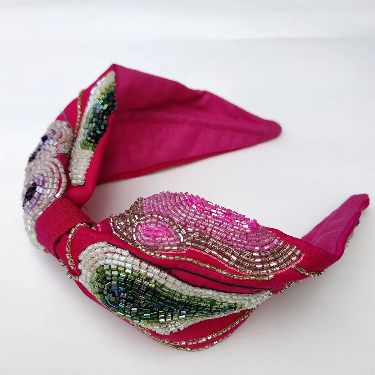 Diya Aswani Pink Gemstone Hairband