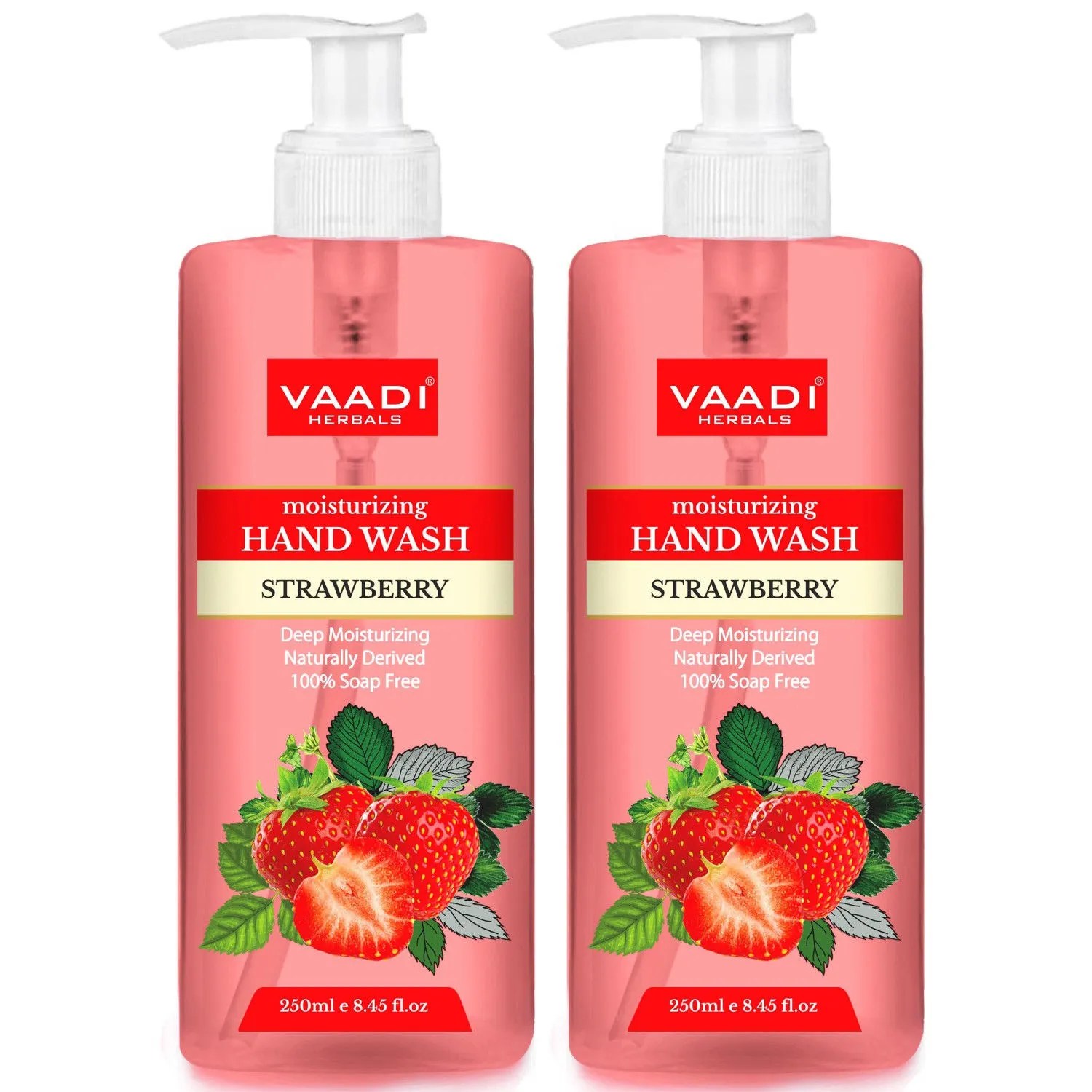 Vaadi Herbals Deep Moisturizing Strawberry Hand Wash - Pack of 2