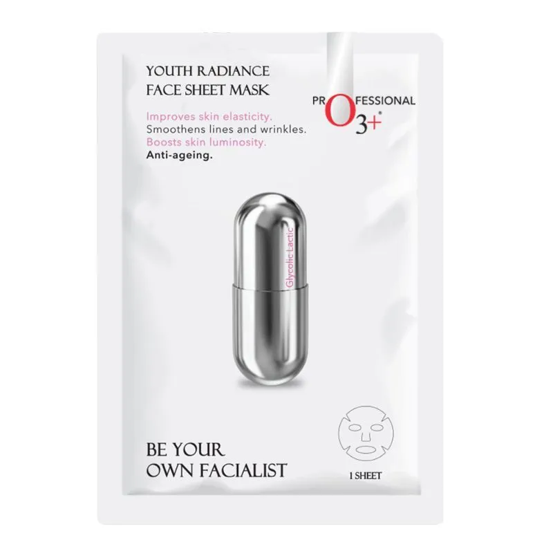 O3+ Facialist Youth Radiance Sheet Mask With Glycolic