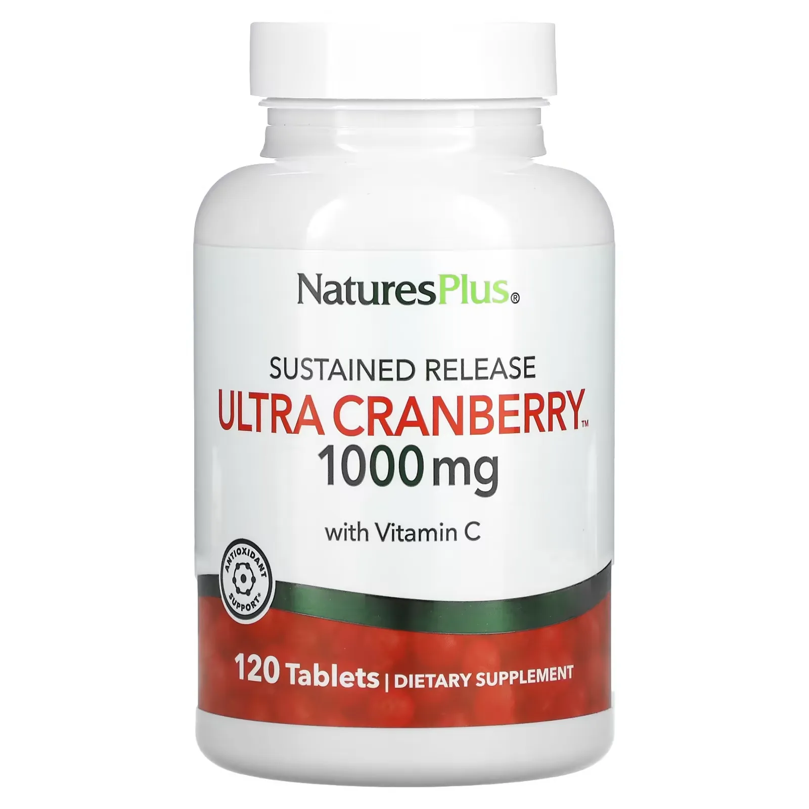 Ultra Cranberry, Sustained Release, 1,000 mg, 120 Tablets