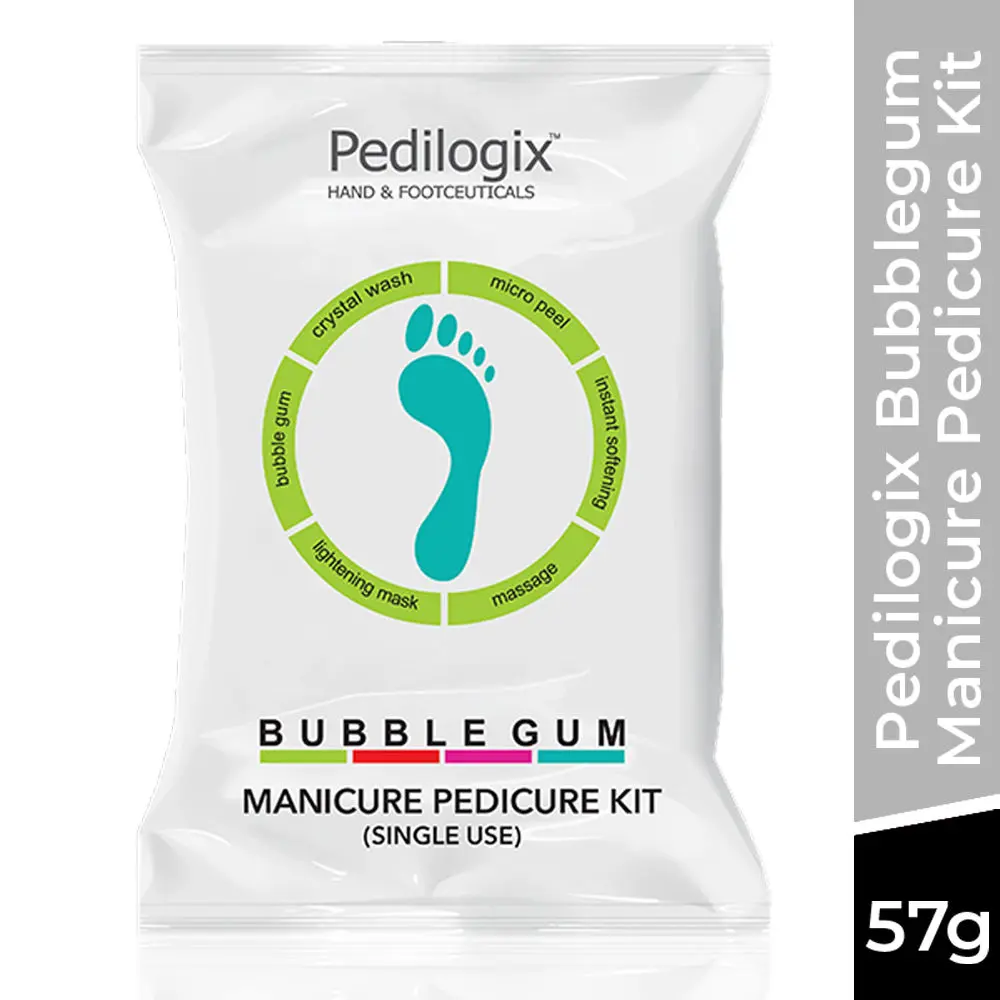 O3+ Pedilogix Bubble Gum Manicure Pedicure Kit(57gm)