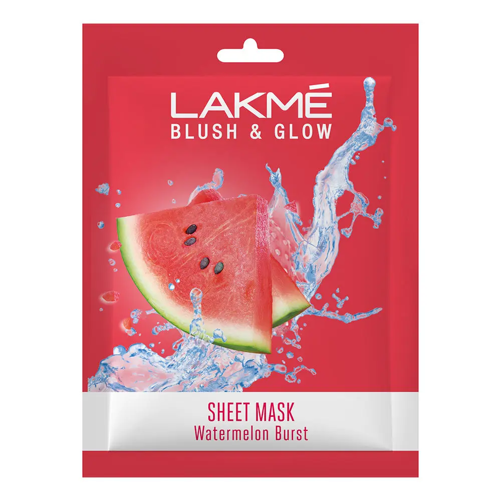 Lakme Blush & Glow Watermelon Sheet Mask, 25 ml