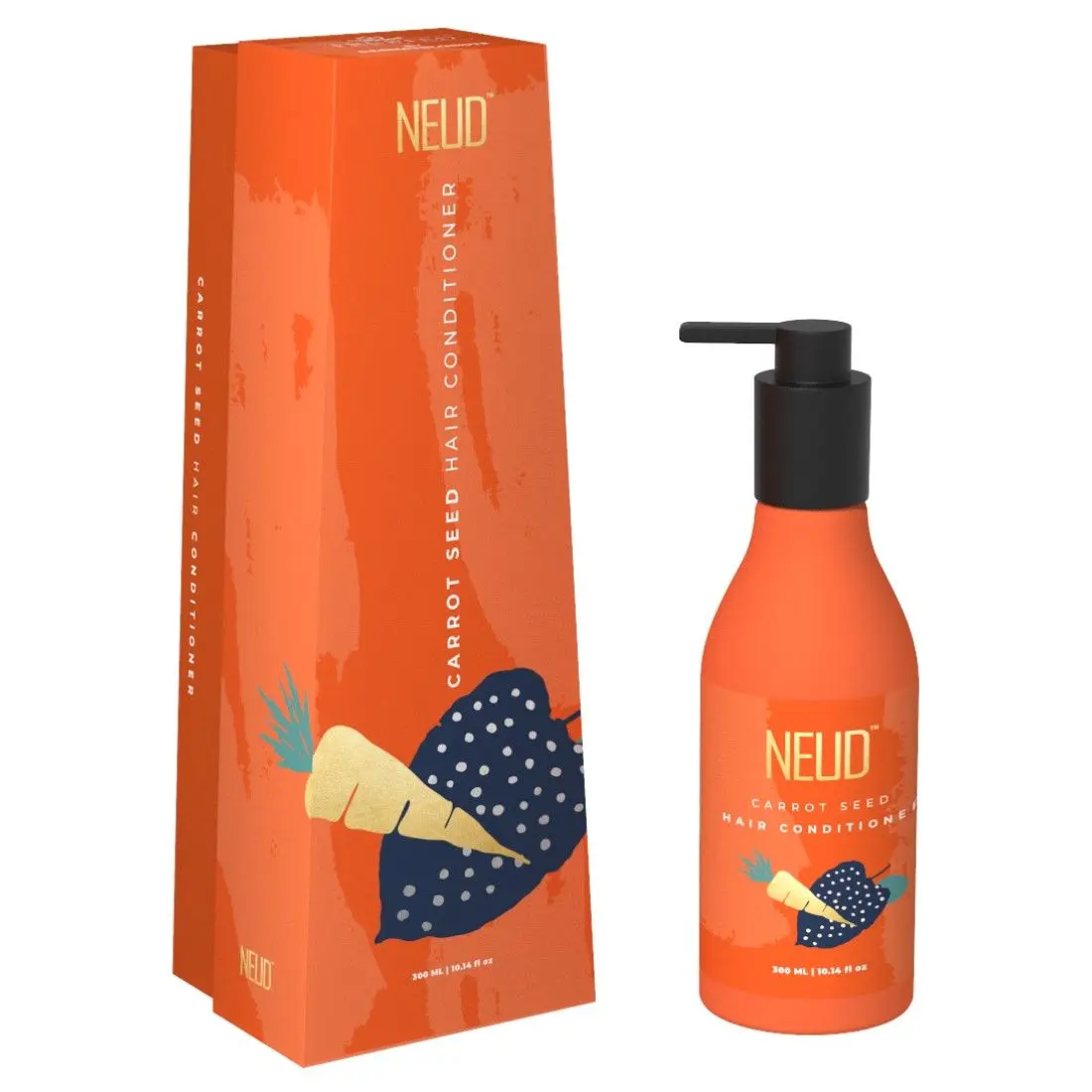 NEUD Carrot Seed Premium Hair Conditioner for Men & Women (300 ml)