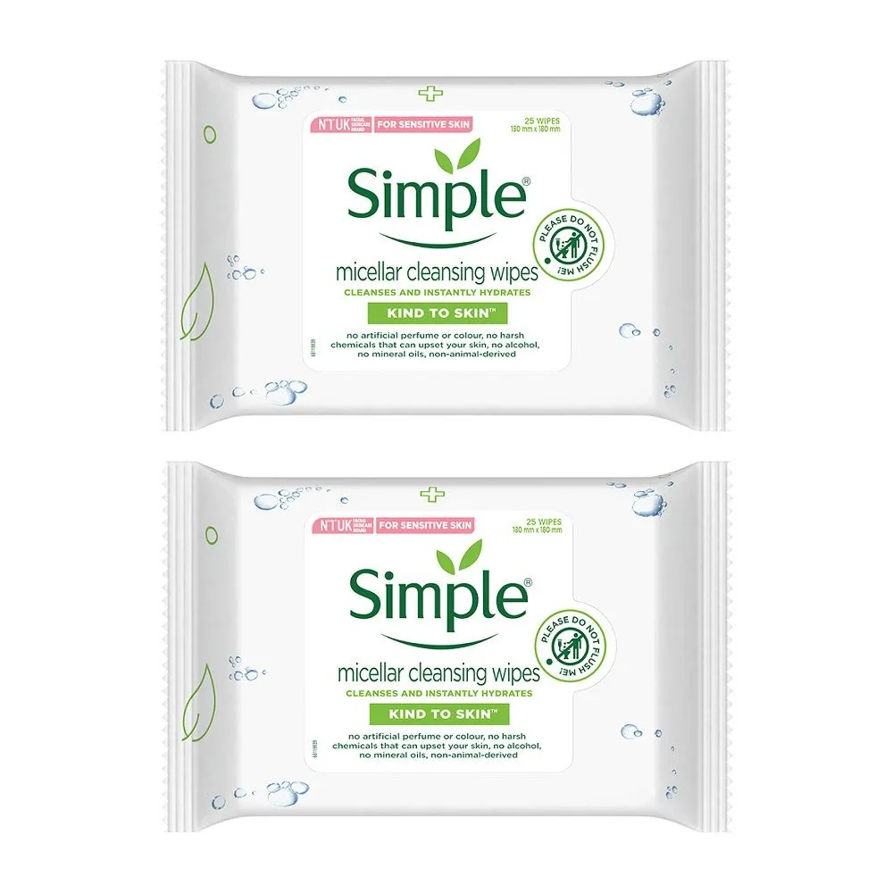 Simple Kind To Skin Micellar Cleansing Wipes Combo