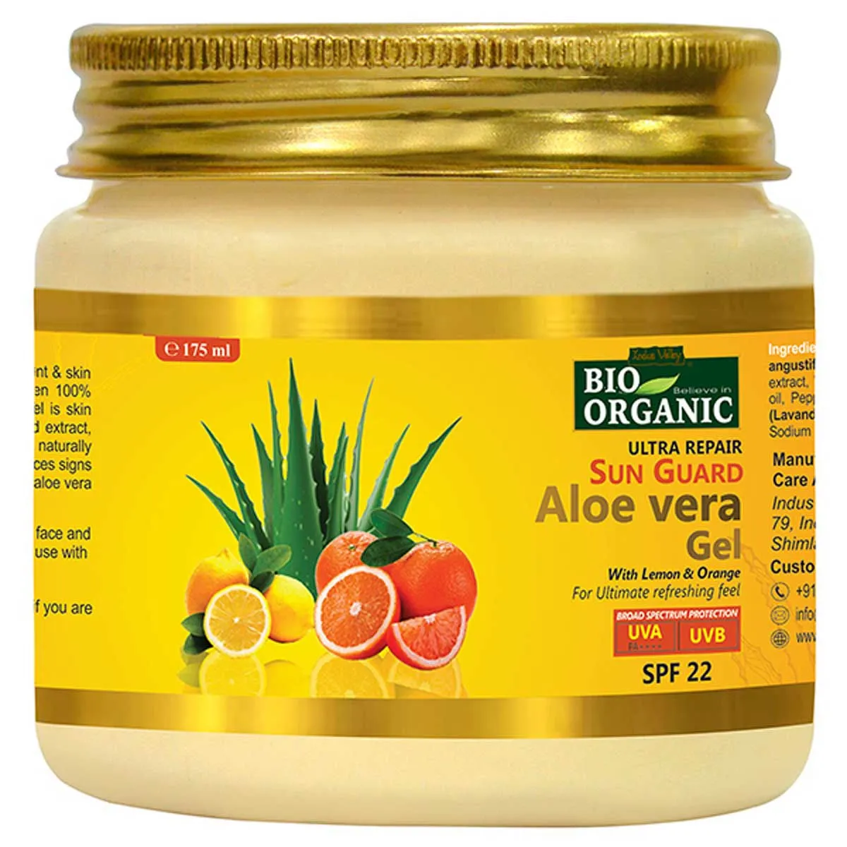 Indus Valley Bio Organic Sun Guard Aloe Vera Gel