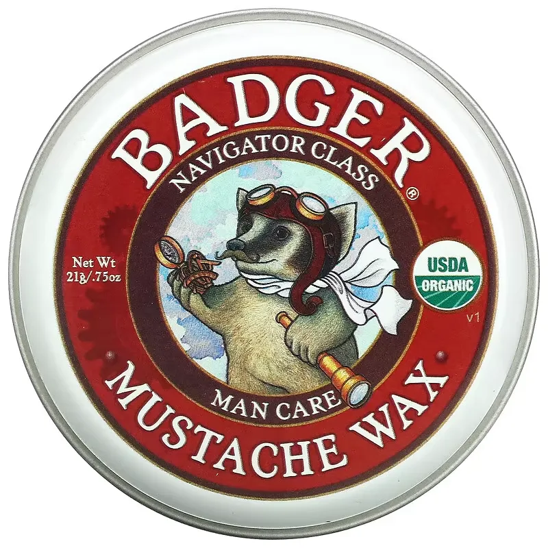 Organic Mustache Wax, 0.75 oz (21 g)