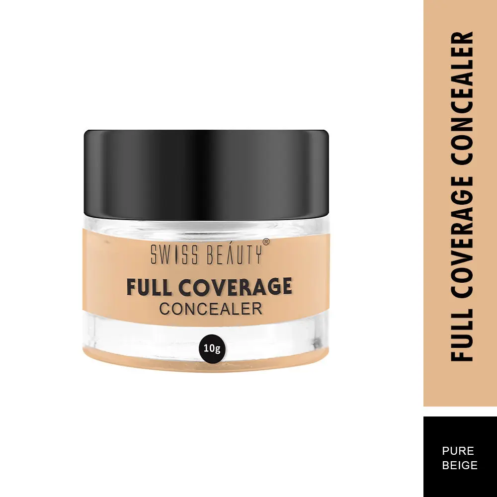 Swiss Beauty Full Coverage Concealer Pure Beige (10 g)