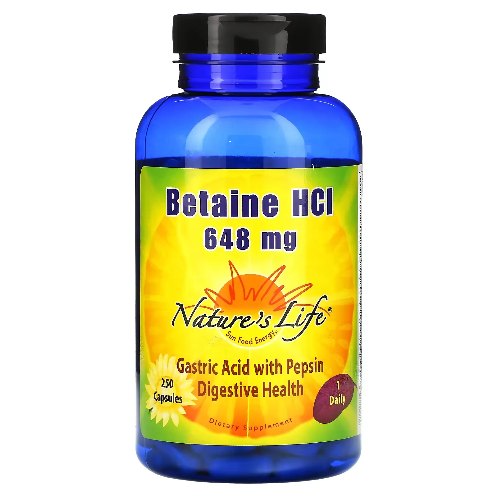 Betaine HCL, 648 mg, 250 Capsules