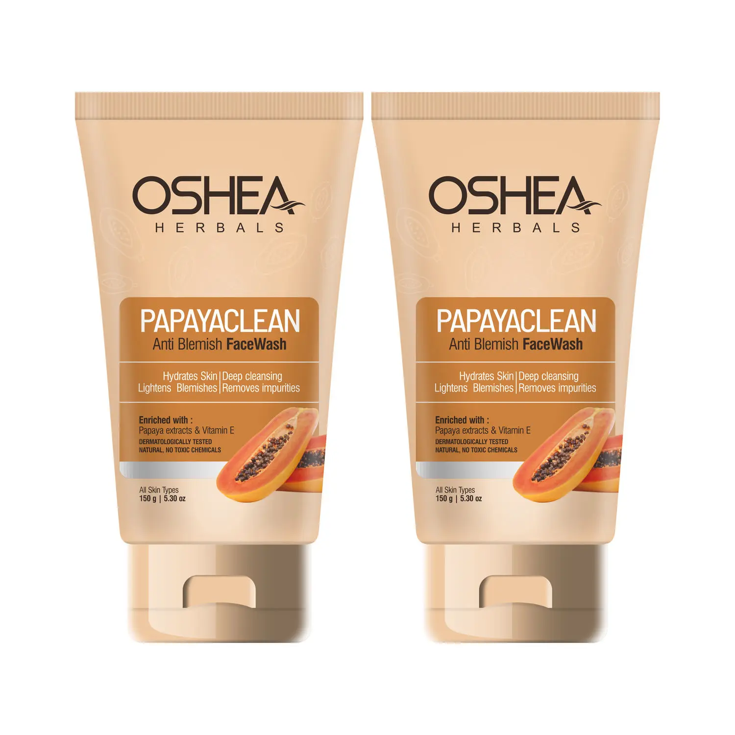 OSHEA HERBALS Papayaclean Anti Blemish Face Wash (Pack of 2 )