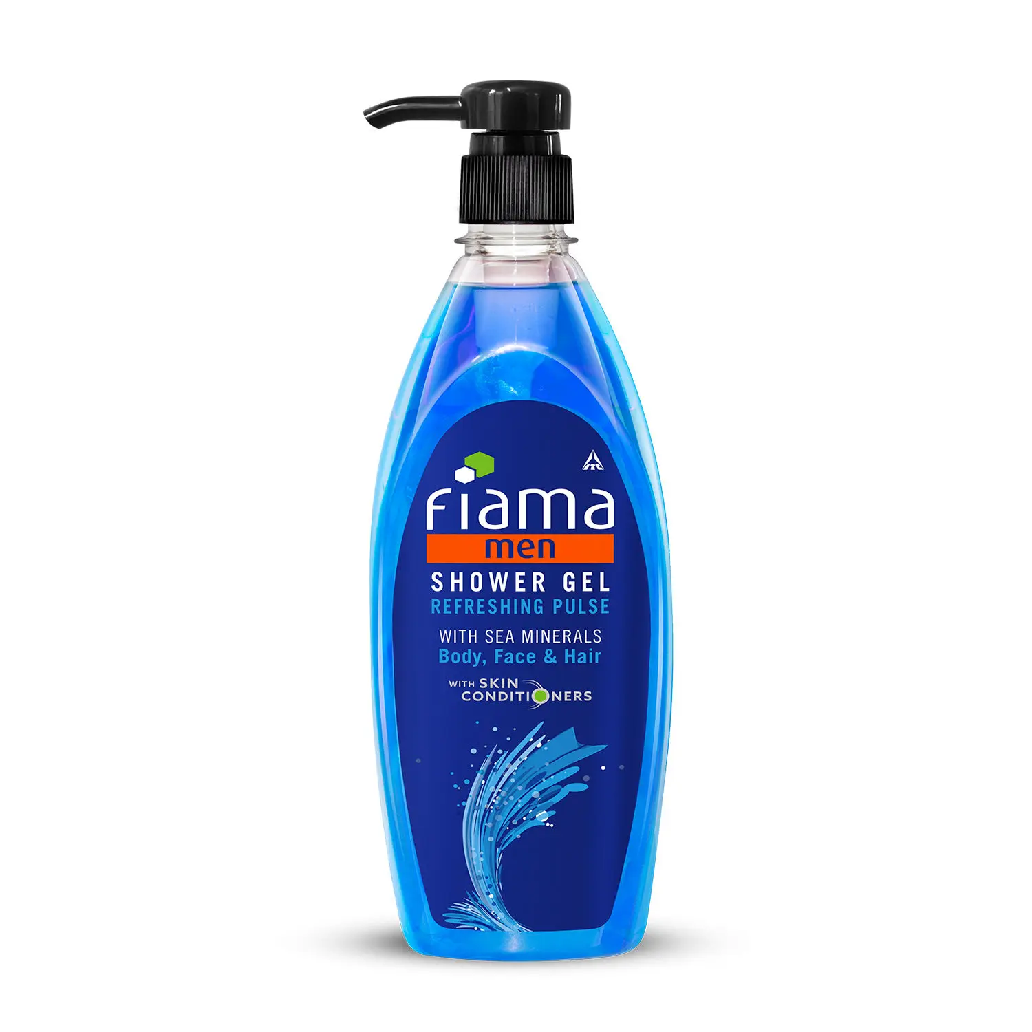 Fiama Men Shower Gel Refreshing Pulse, Body Wash with Skin Conditioners for Moisturised Skin, 500 ml pump