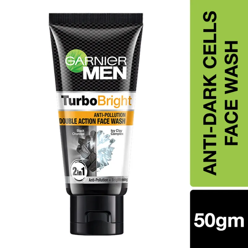 Garnier Men Turbo Bright Double Action Face Wash