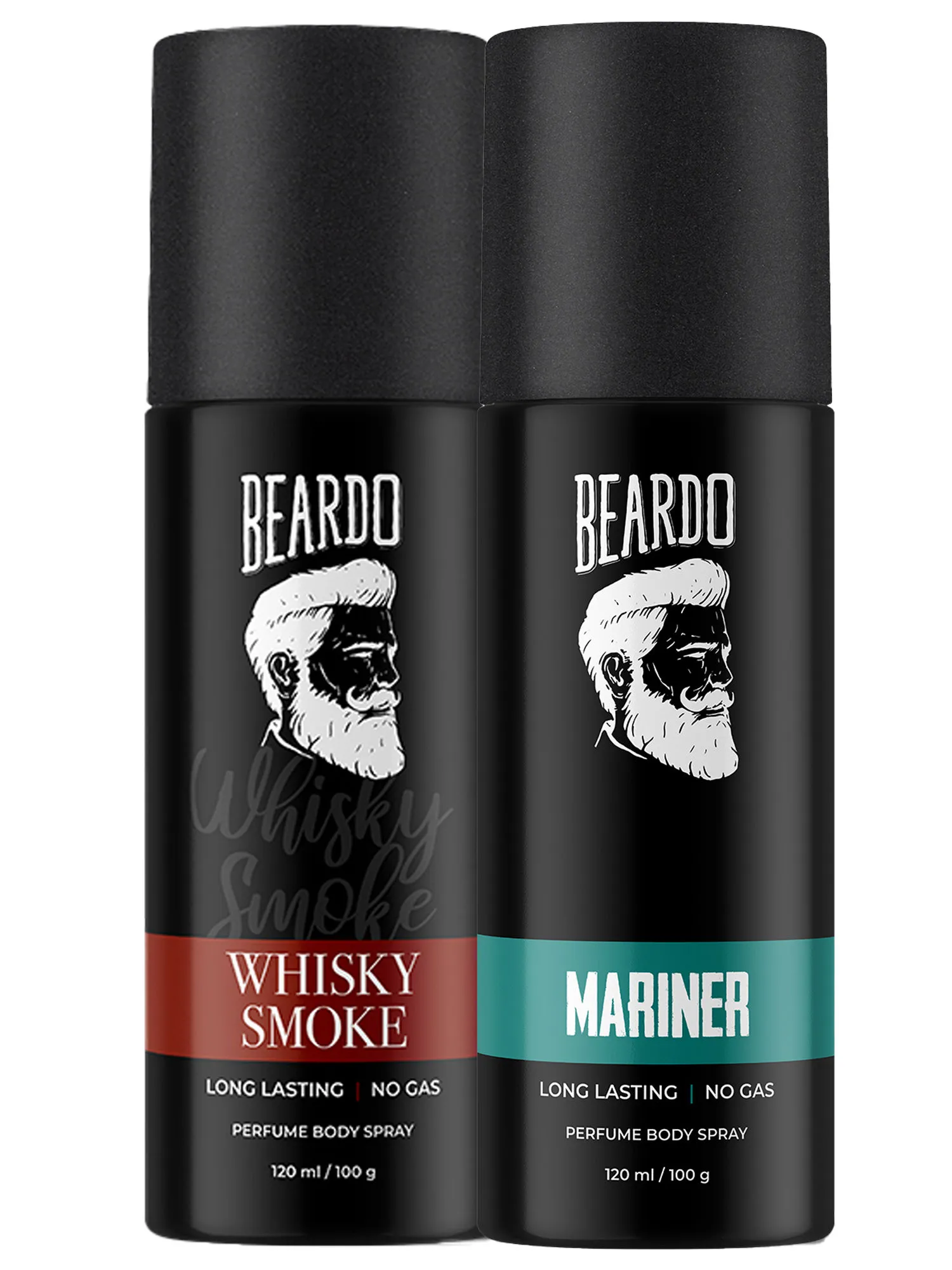 Beardo Whisky Smoke EDP and Mariner Deo, | Long Lasting Fragrance, Set of 2