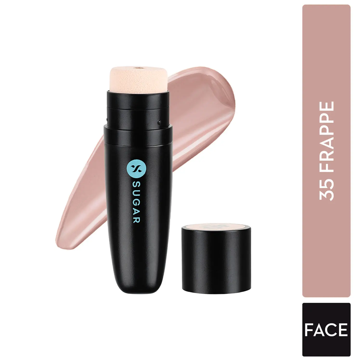 SUGAR Cosmetics Aquaholic Long-Lasting Creamy Hydrating Foundation with Built-in Cushion Applicator - 35 Frappe