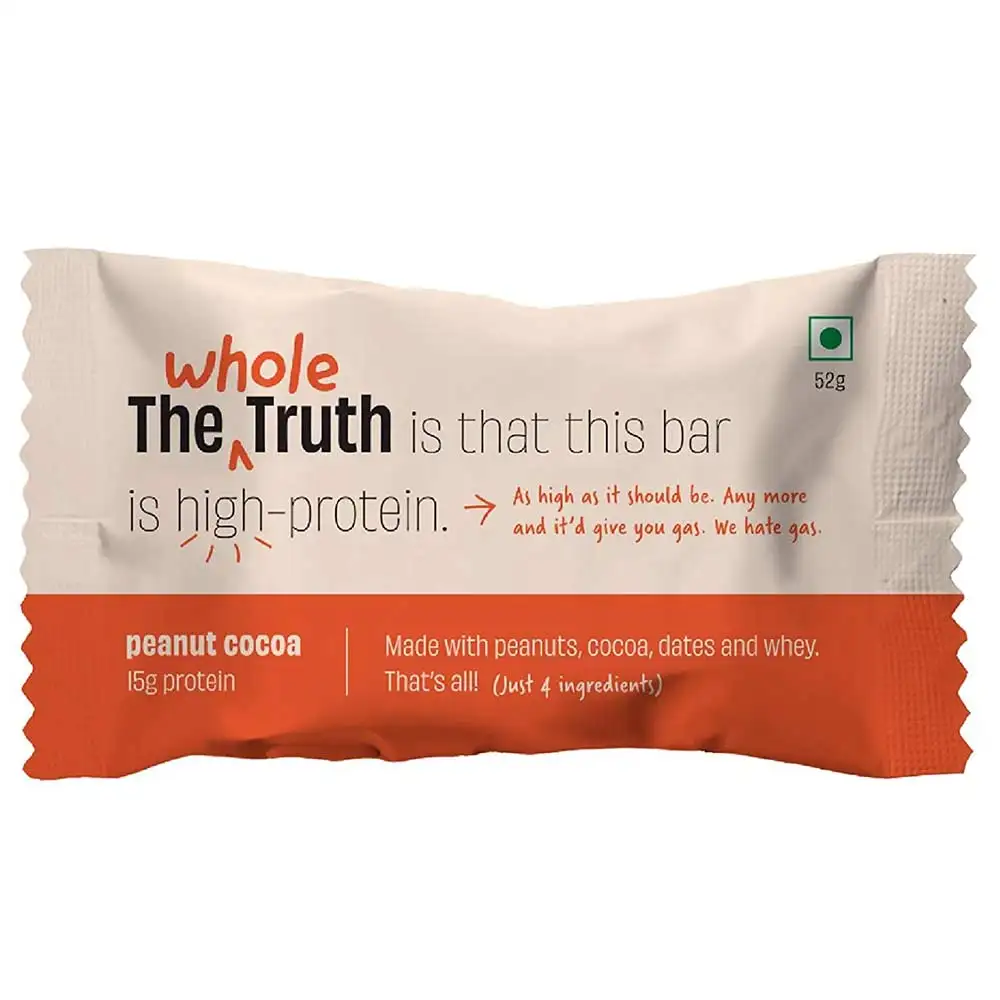 The Whole Truth Protein Bars,  6 bar(s)  Peanut Cocoa