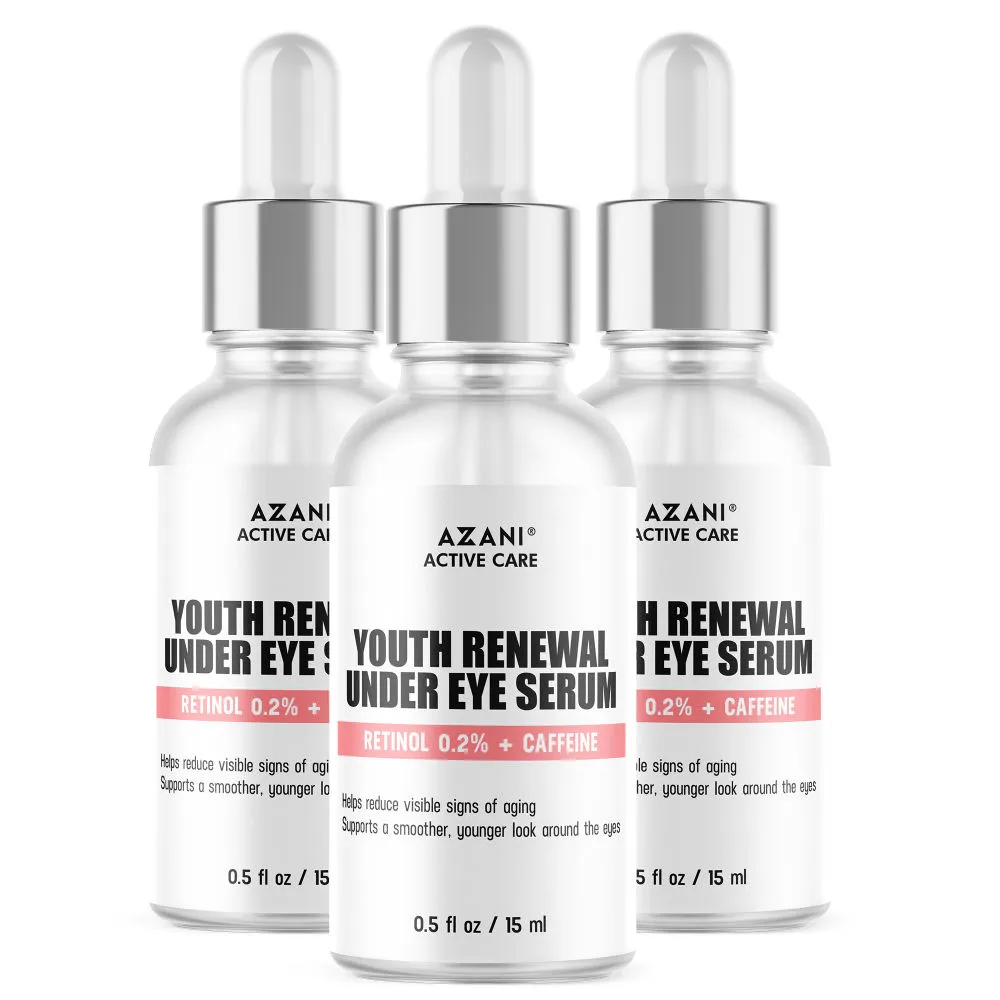 Azani Active Care Youth Renewal Under Eye Serum - Pack of 3