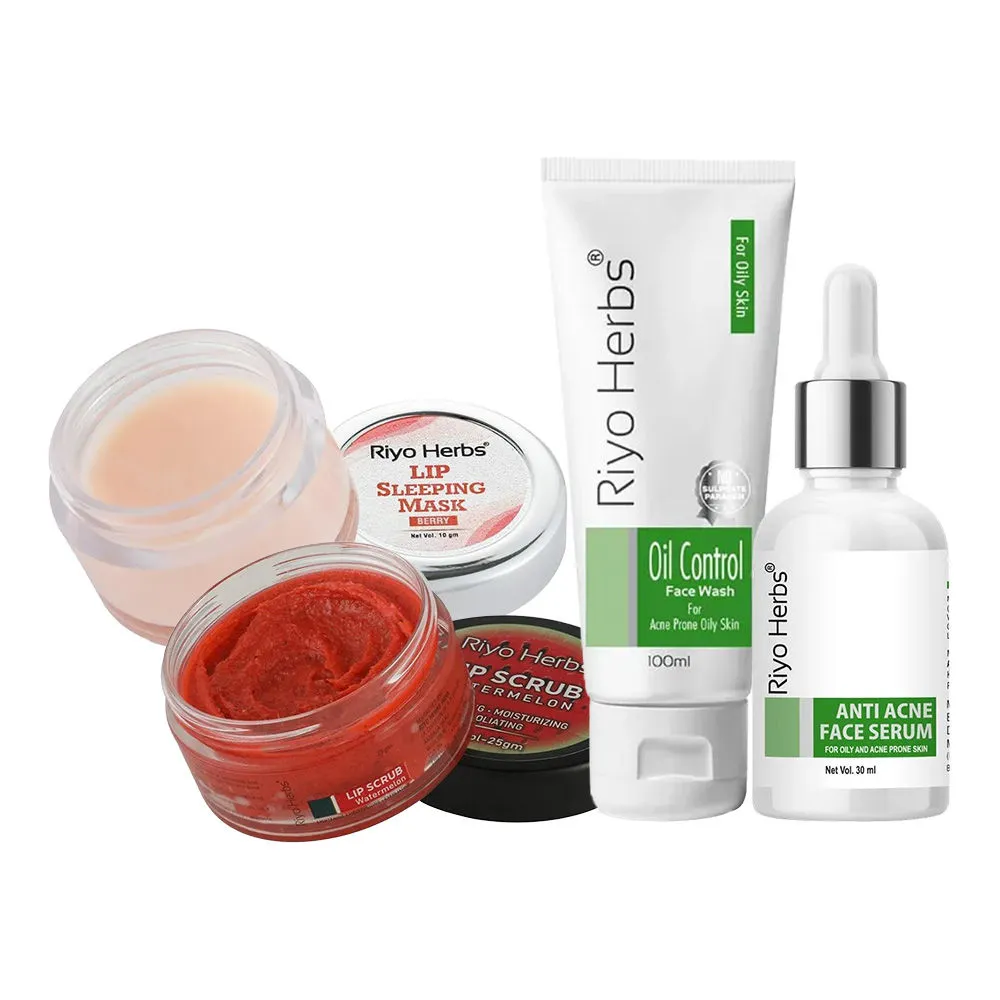 Riyo Herbs Anti Acne Range + Lip Care Combo