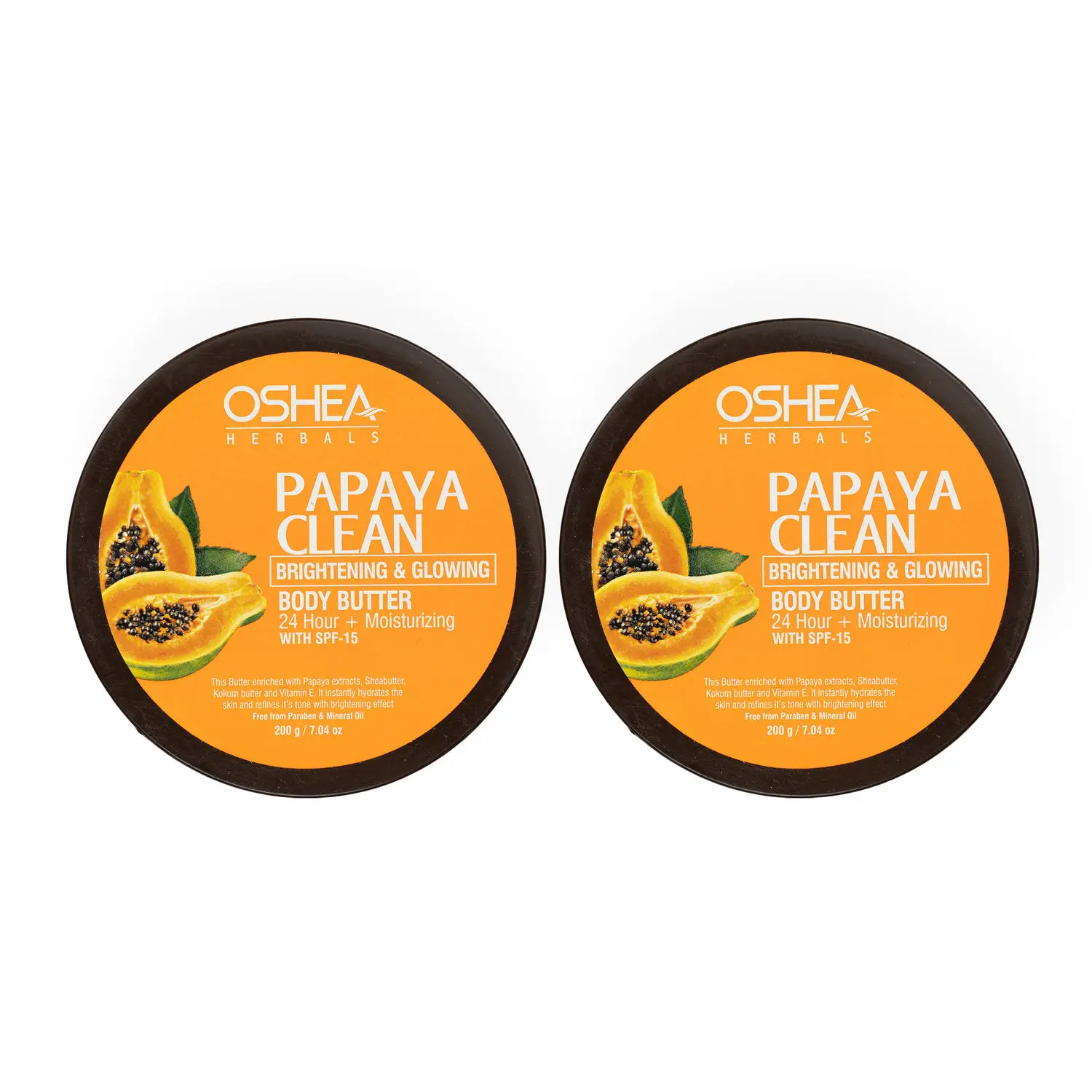 OSHEA HERBALS Papayaclean Body Butter (Pack of 2 )