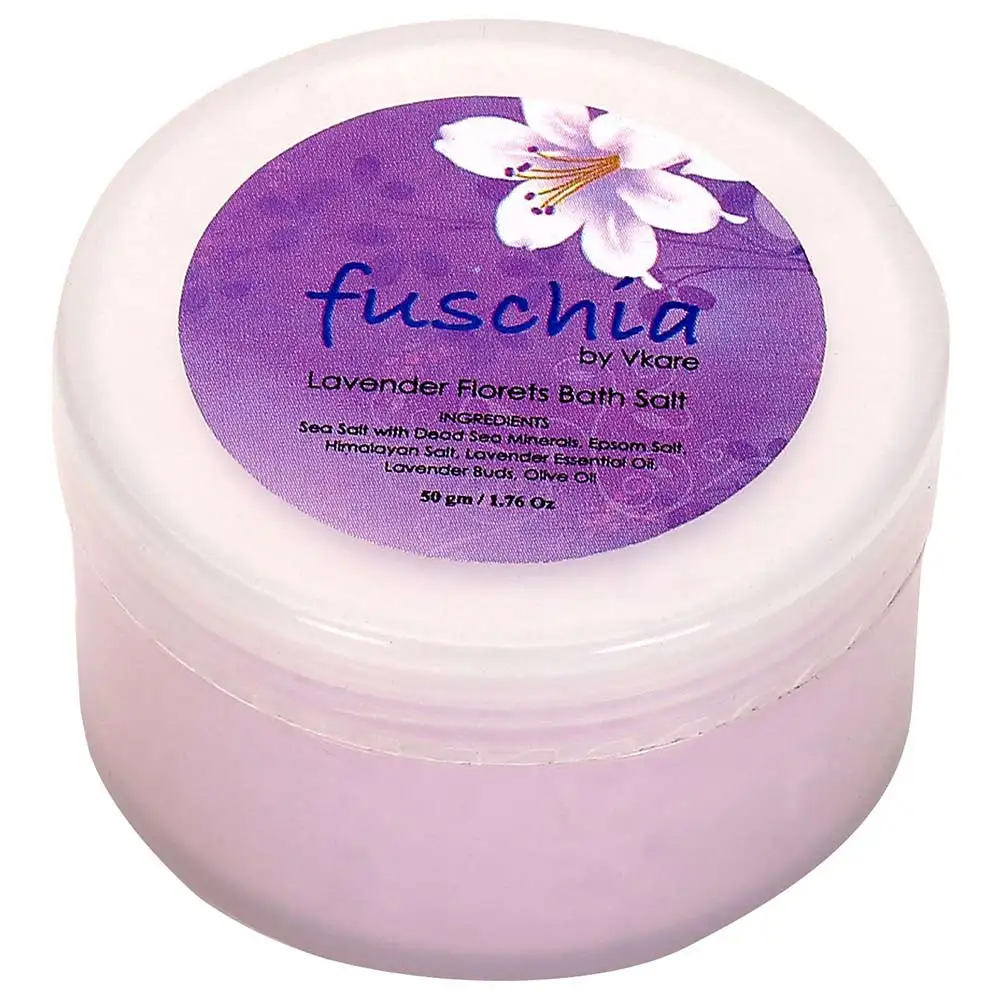 Fuschia Bath Salt,  50 g  Lavender Florets