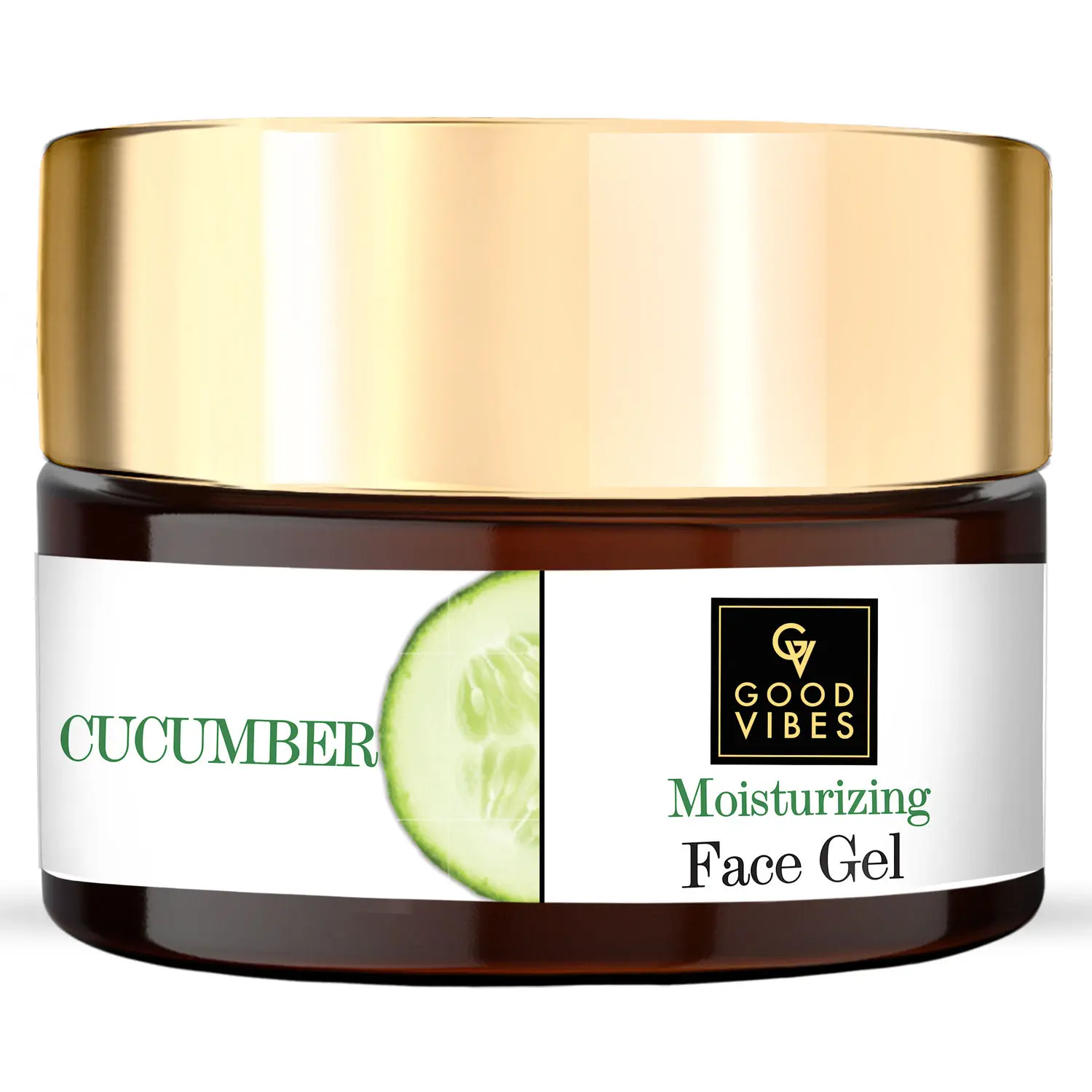 Good Vibes Cucumber Moisturizing Face Gel | Cleansing, Calming, Soothing | No Parabens, No Sulphates, No Mineral Oil, No Animal Testing (100 g)