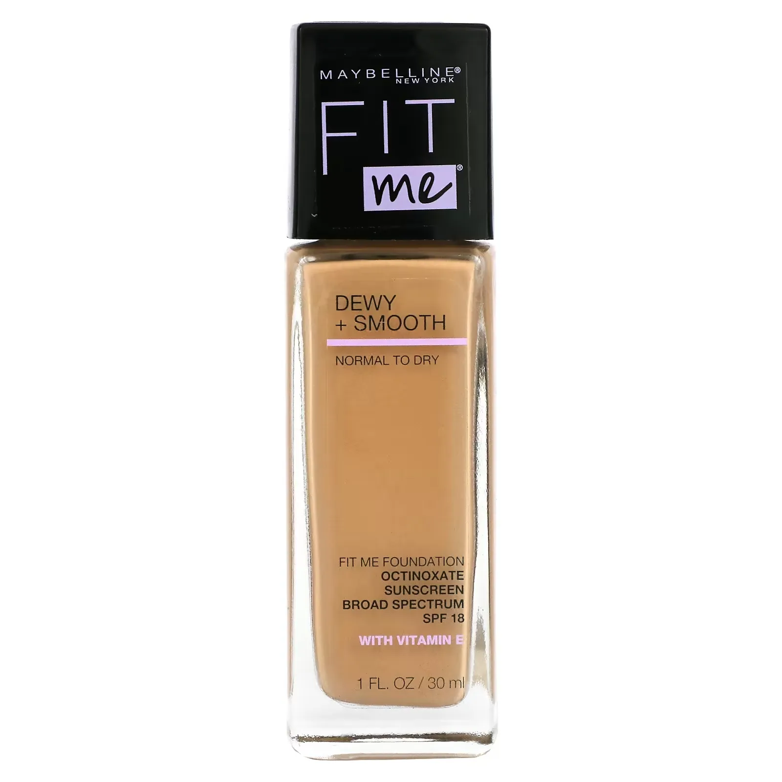 Fit Me, Dewy + Smooth Foundation, 125 Nude Beige, 1 fl oz (30 ml)