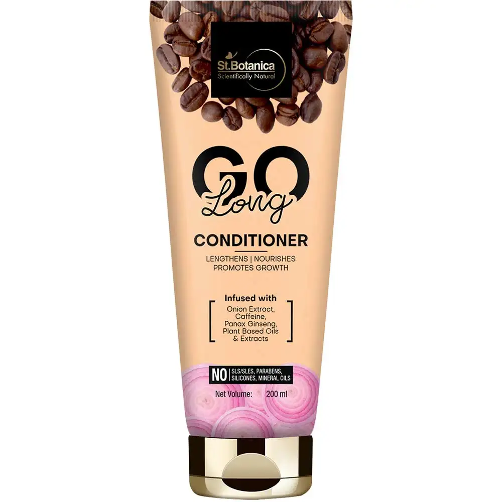 St.Botanica GO Long Hair Conditioner,  200 ml  with Onion Oil, Caffeine, Panax Ginseng