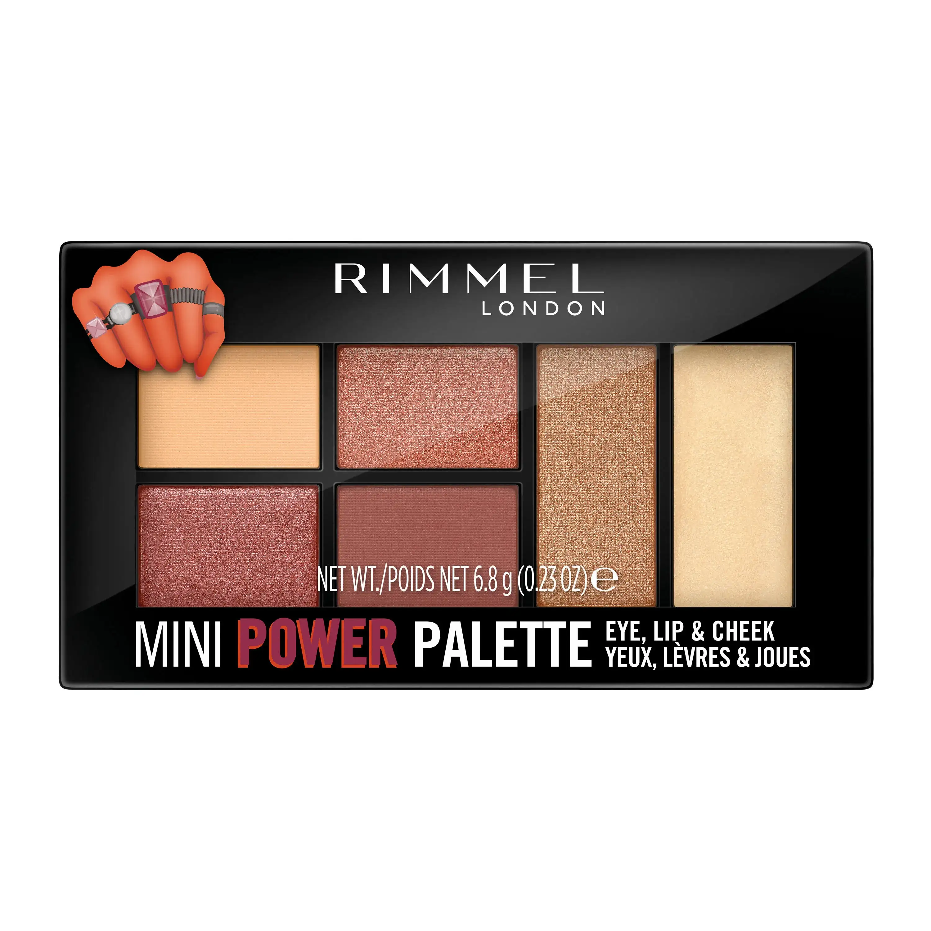 Rimmel London Mini Power Eyeshadow Palette - Fierce