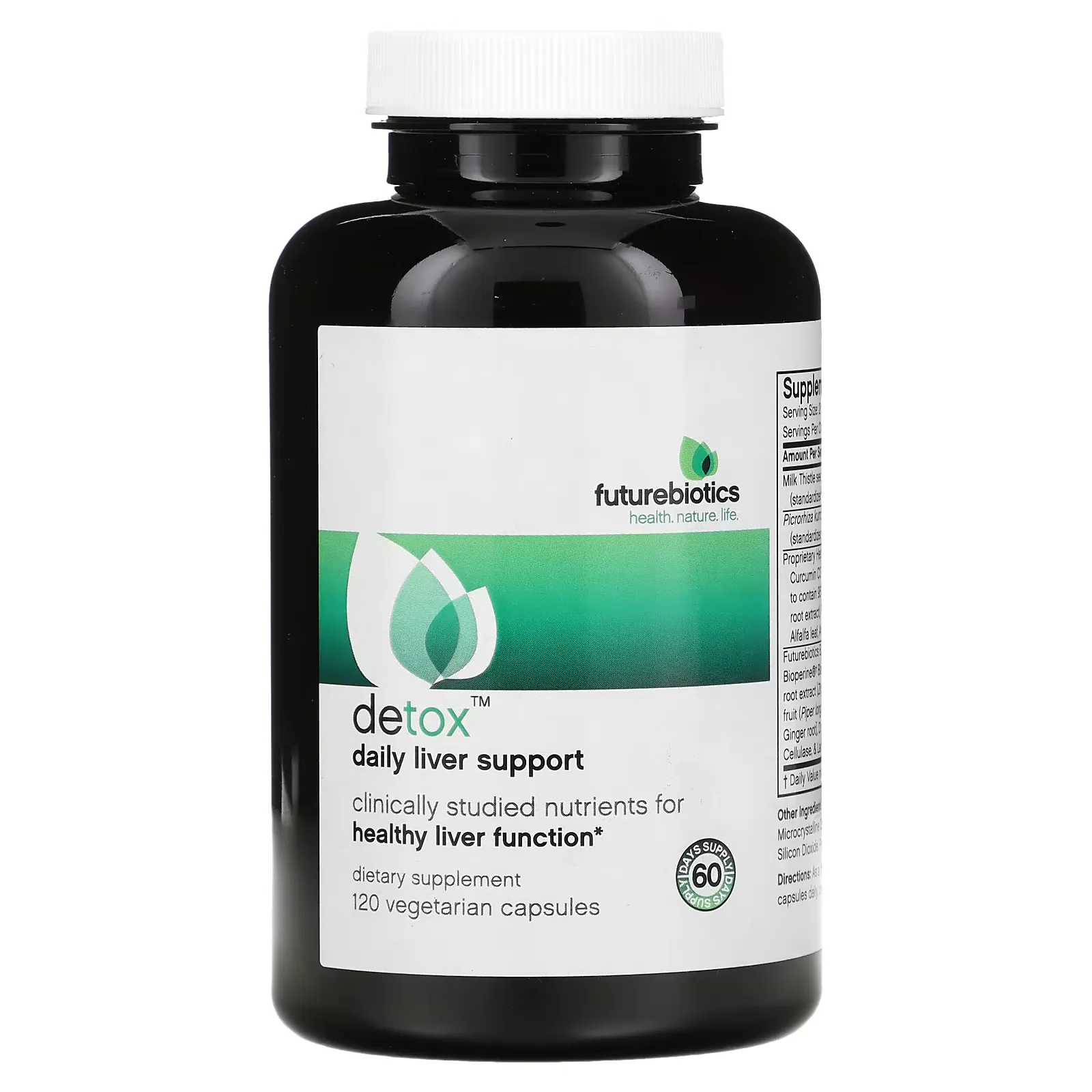 Detox, Daily Liver Support, 120 Vegetarian Capsules