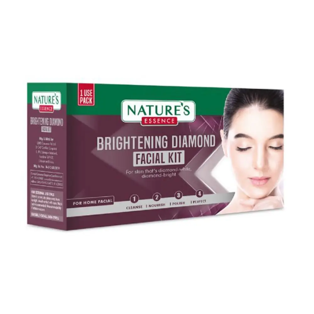 Nature's Essence Brightening Diamond Facial Kit, Single Use Pack, 20gm