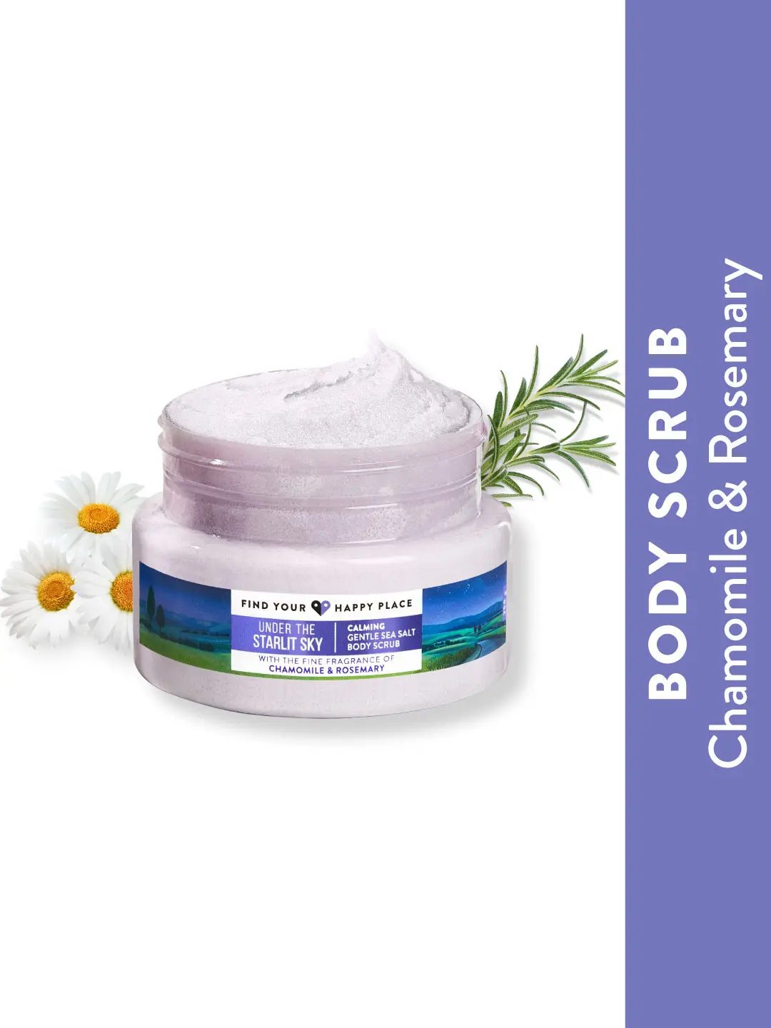 Find Your Happy Place - Under The Starlit Sky Exfoliating Body Scrub Chamomile & Rosemary 250g