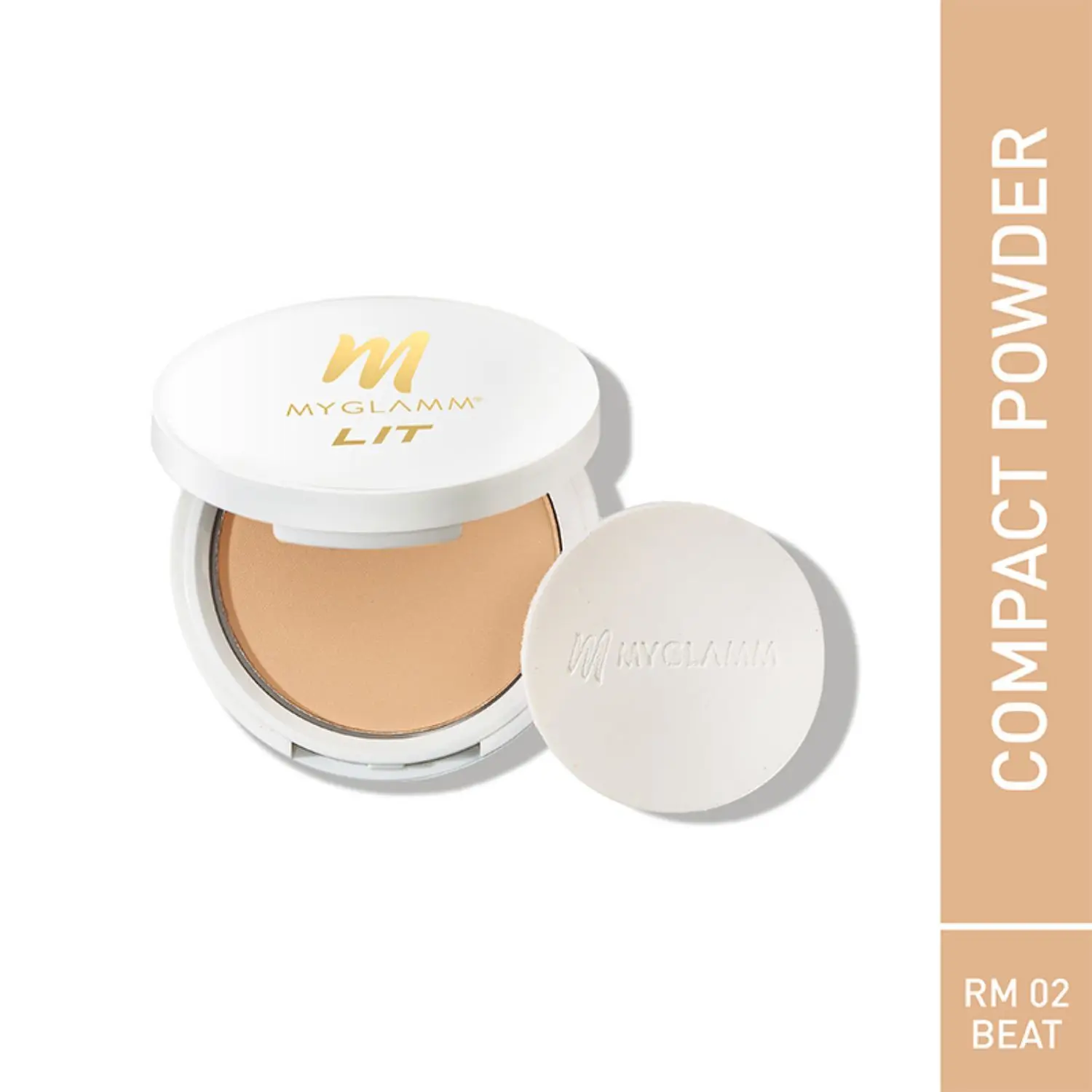 MyGlamm LIT Radiant Matte Compact-Beat-9gm