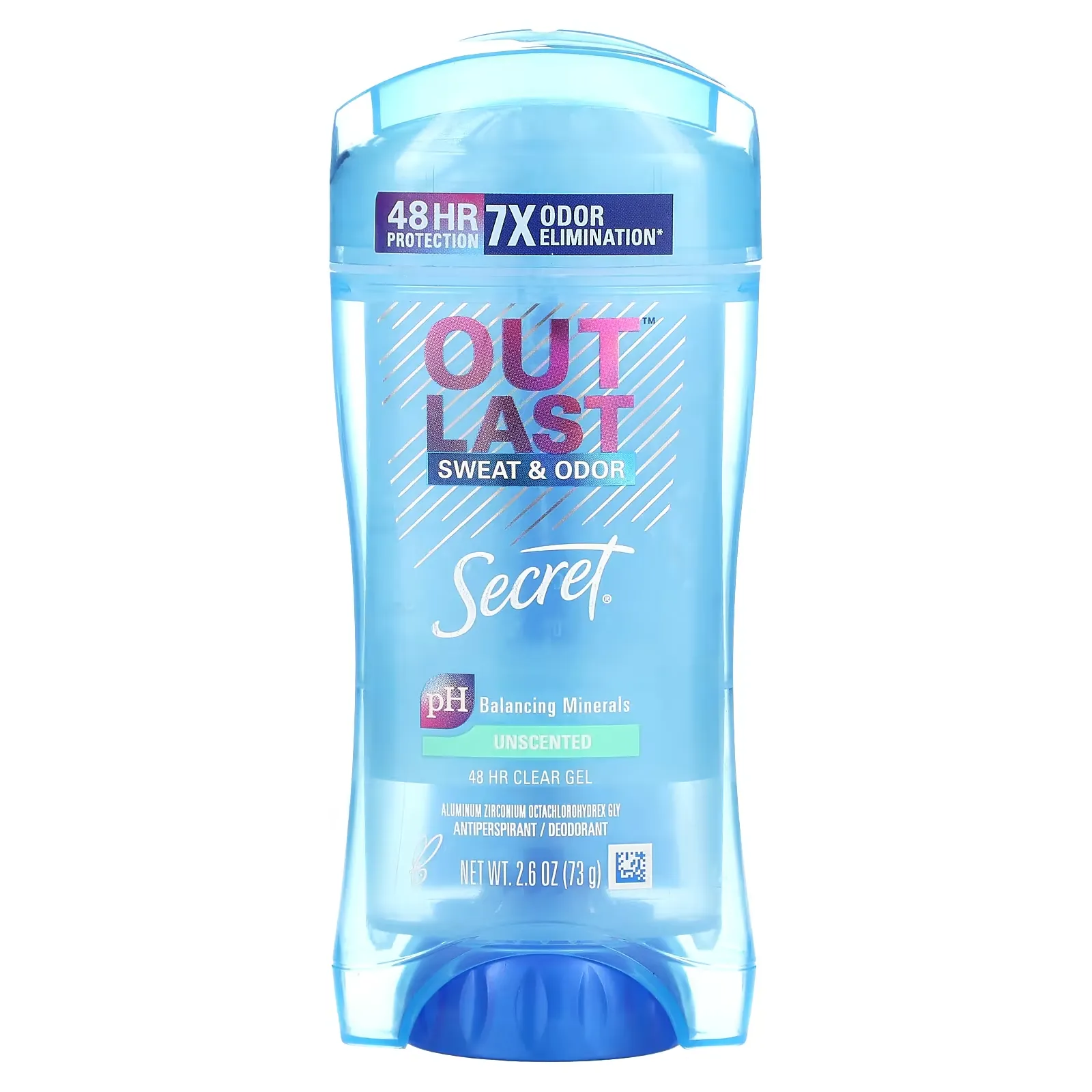 Outlast, Sweat & Odor, Antiperspirant Deodorant, Unscented, 2.6 oz (73 g)