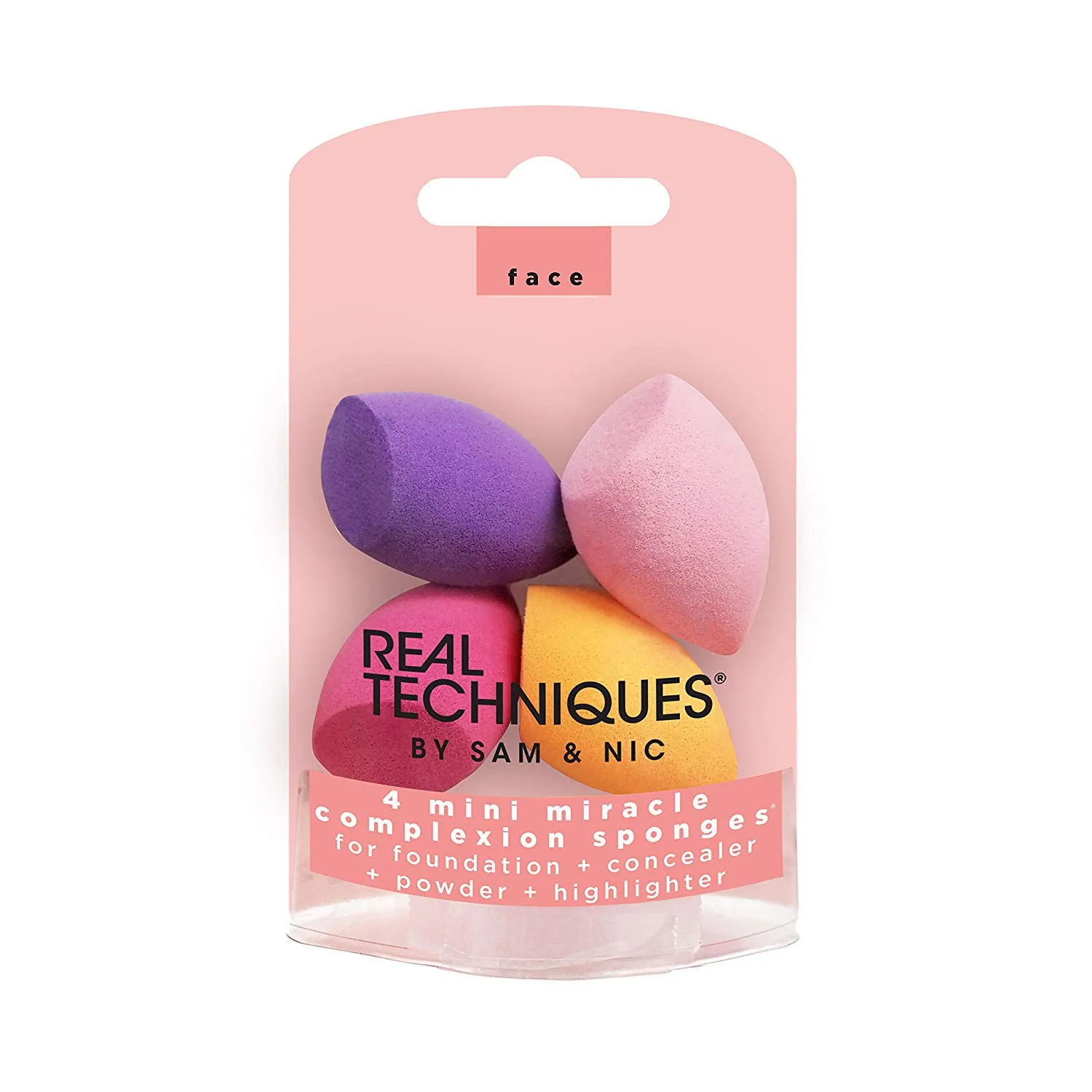 Real Techniques 4 Mini Miracle Complexion Sponges(RT-1492)