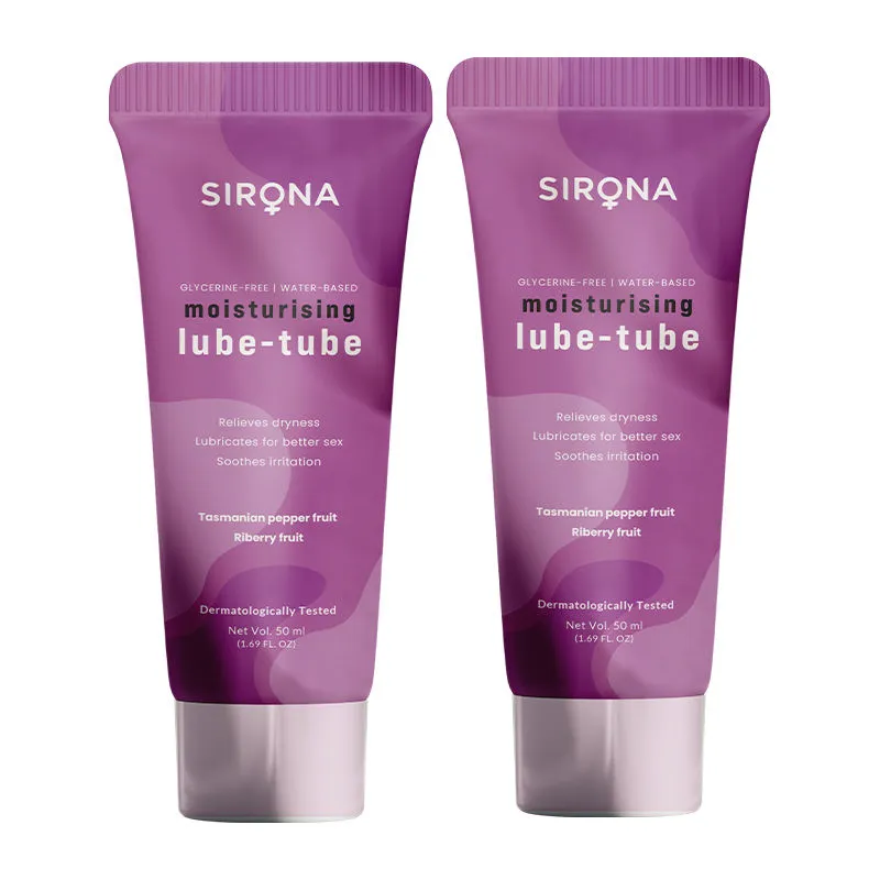 Sirona Glycerine Free And Water Based Natural Riberry Lubricant Gel Combo