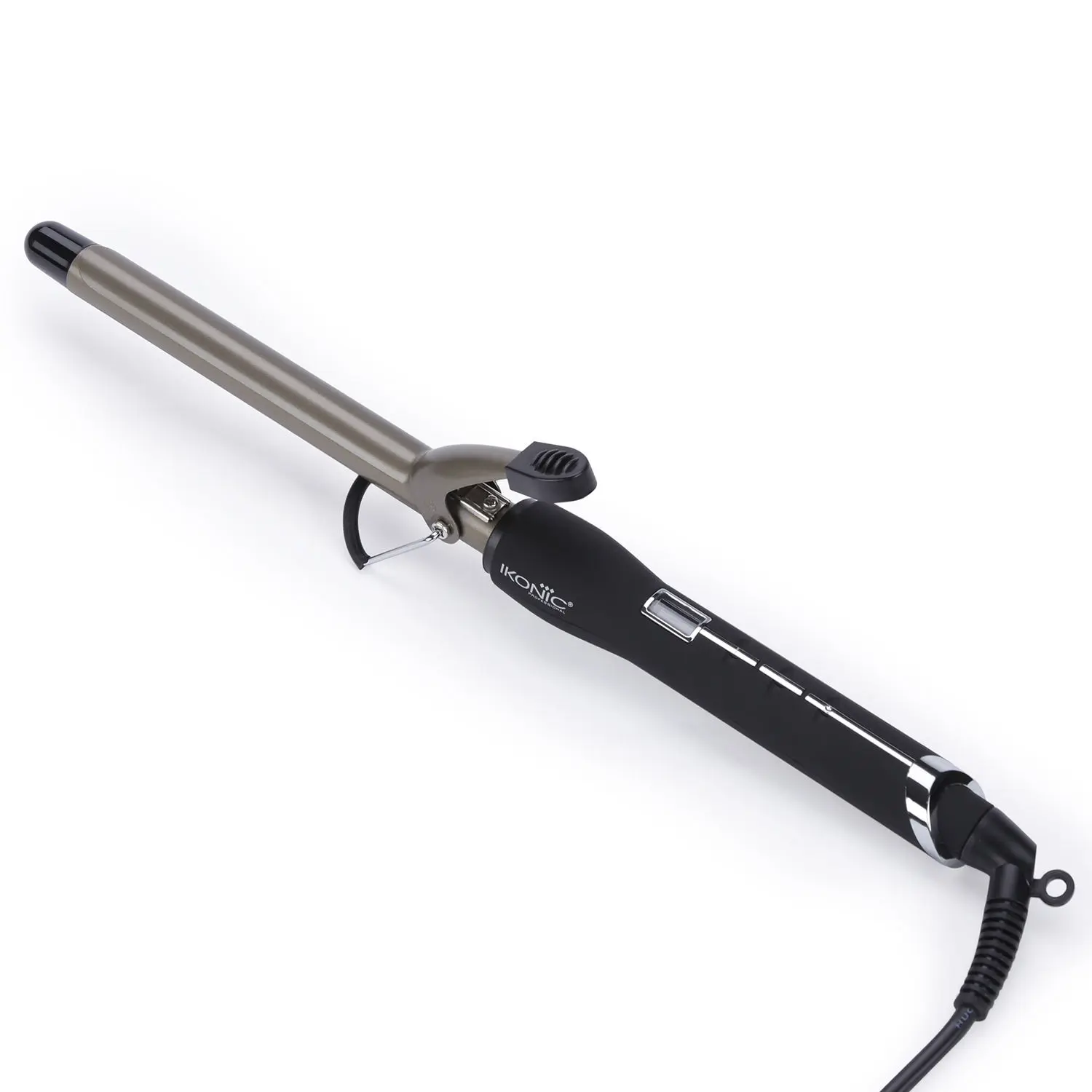 Ikonic Curling Tong - CT 19 | Black | Ceramic | Corded Electric | Hair Type - All | Heating Temperature - Up To 210 Degrees Celsius