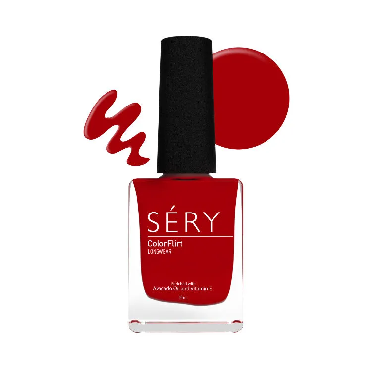 SERY Colorflirt Nail Paint - Cherry Berry Red