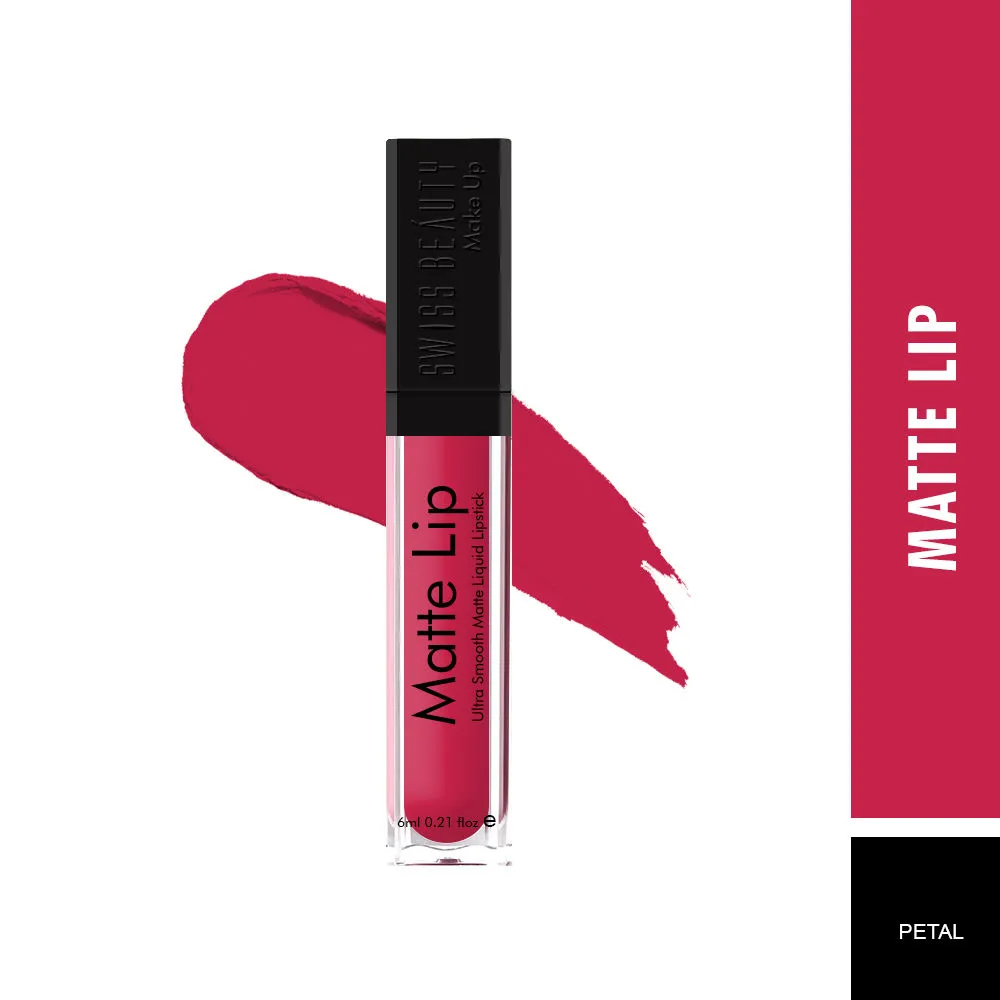 Swiss Beauty Matte Lip Ultra Smooth Matte Liquid Lipstick - 17 Petal