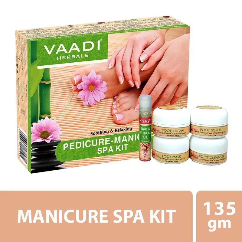 Vaadi Herbals Pedicure - Manicure Spa Kit Soothing & Relaxing