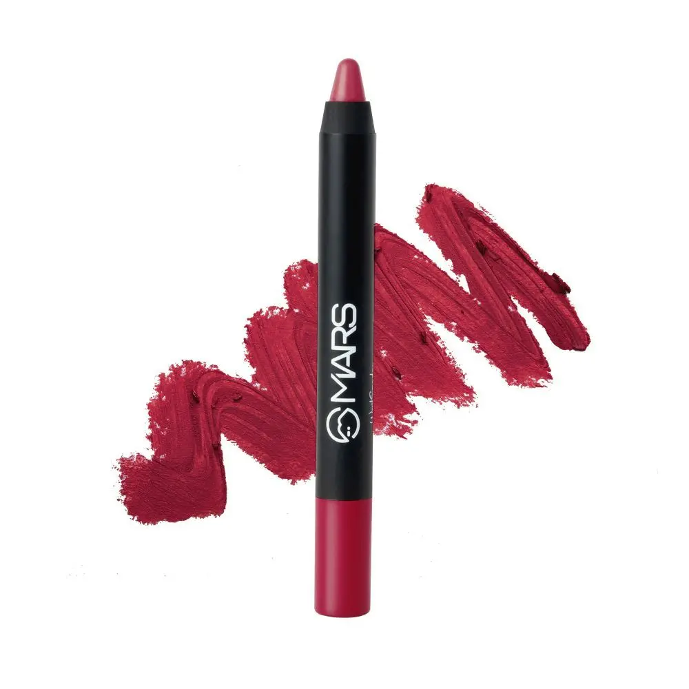 MARS Long Lasting Won't Smudge Won't Budge Lip Crayon with Matte Finish - I am powerful | 3.5g