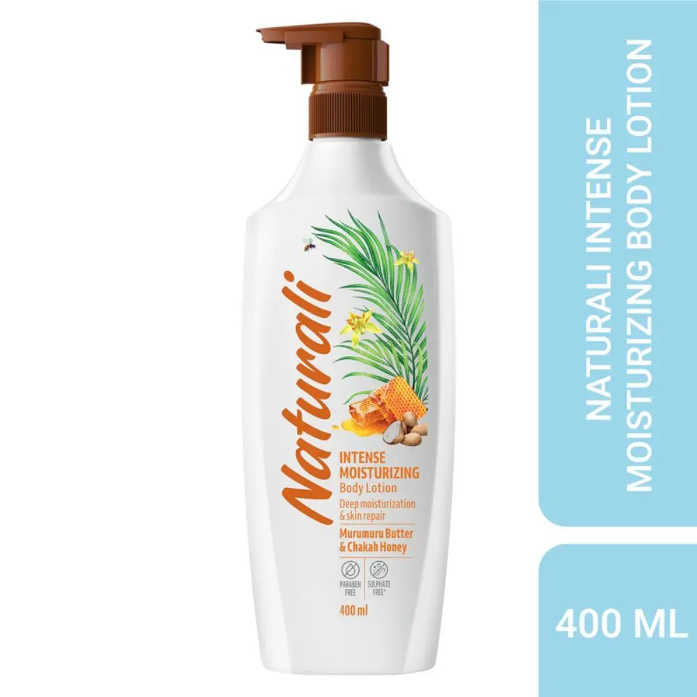 Naturali Intense Moisturizing Body Lotion | With Murumuru Butter & Chakah Honey | Deep Moisturization & Skin Repair | 400 ml