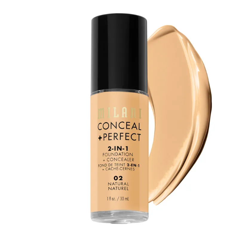 Milani Conceal + Perfect 2-In-1 Foundation + Concealer - 02 Natural