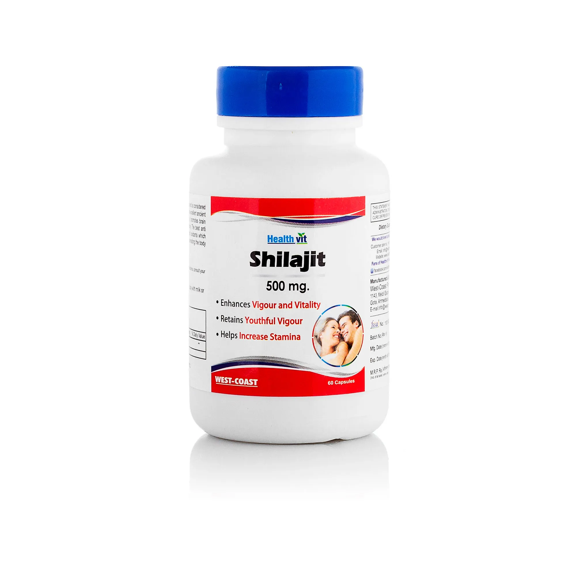 Healthvit Shilajit Increases Stamina And Sexual Health - 60 Capsules