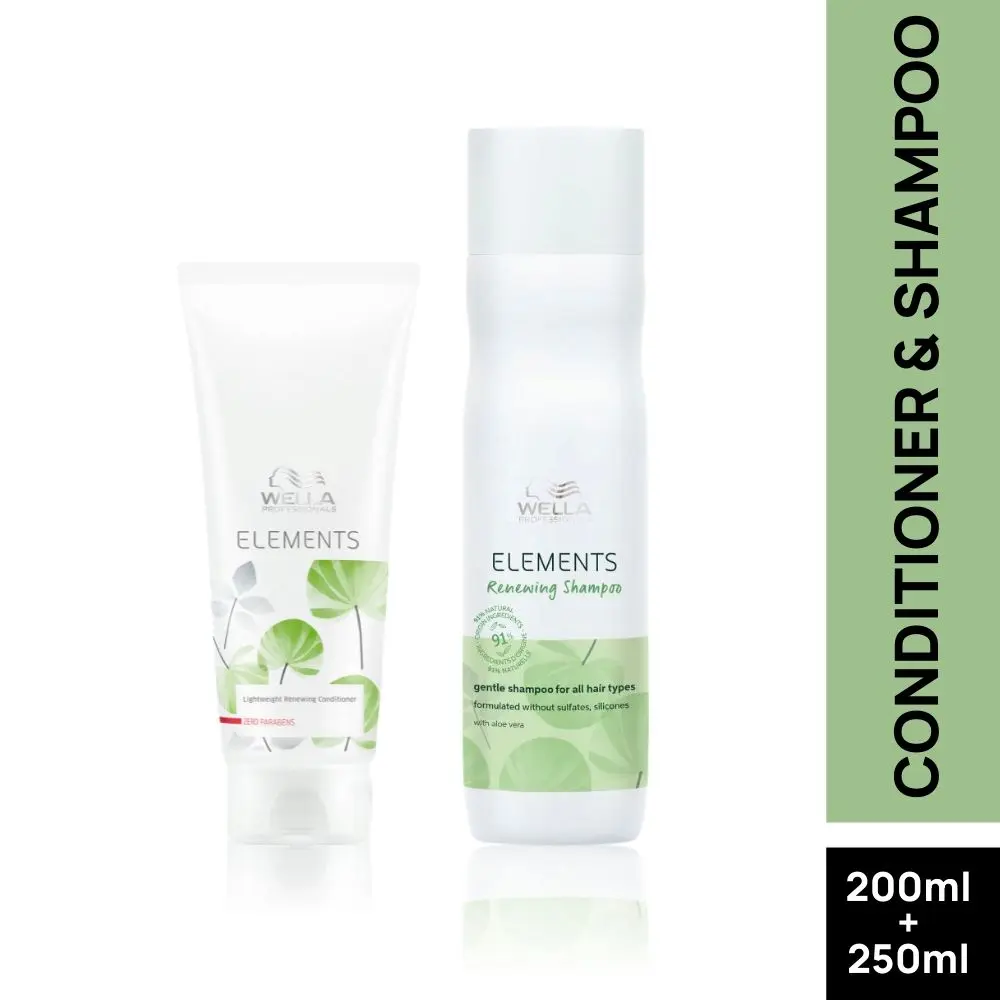 Wella Professionals Elements Renewing Shampoo, Mask and Conditioner Combo