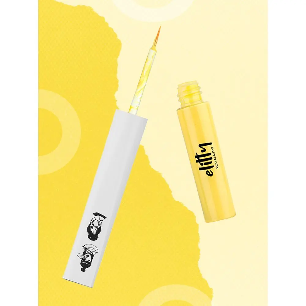 Elitty Liquid Pop Coloured Eyeliner- Honeycomb (Matte Yellow) Makeup for Teens -4 ML