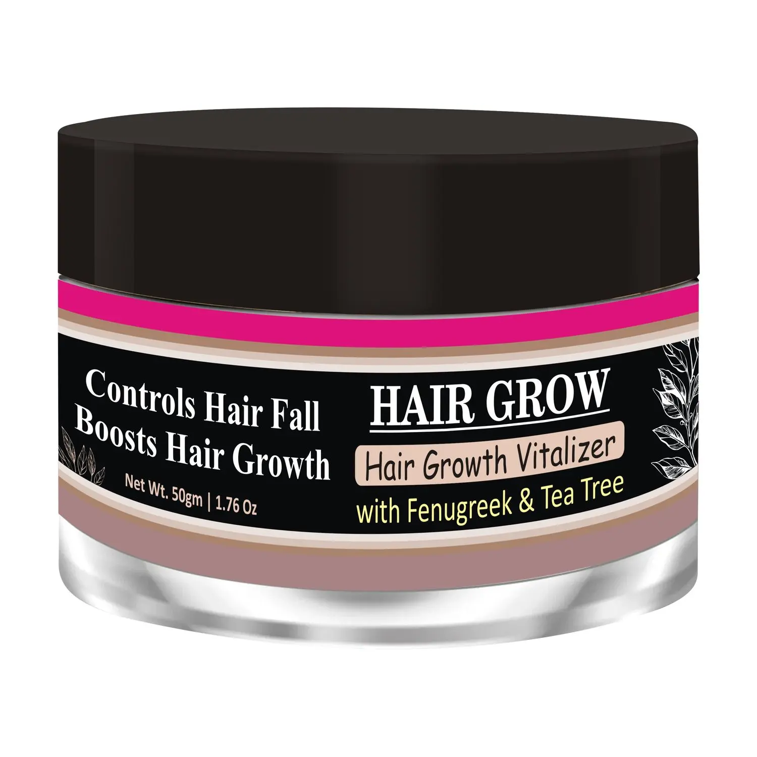 Zenvista Meditech Hair Growth Vitalizer -Boosts Hair Growth, Prevents Hair Fall Delays Hair Greying With Fenugreek, Tea Tree, Coconut Cream, SunFlower No Mineral Oil. Paraben Free (50 g)