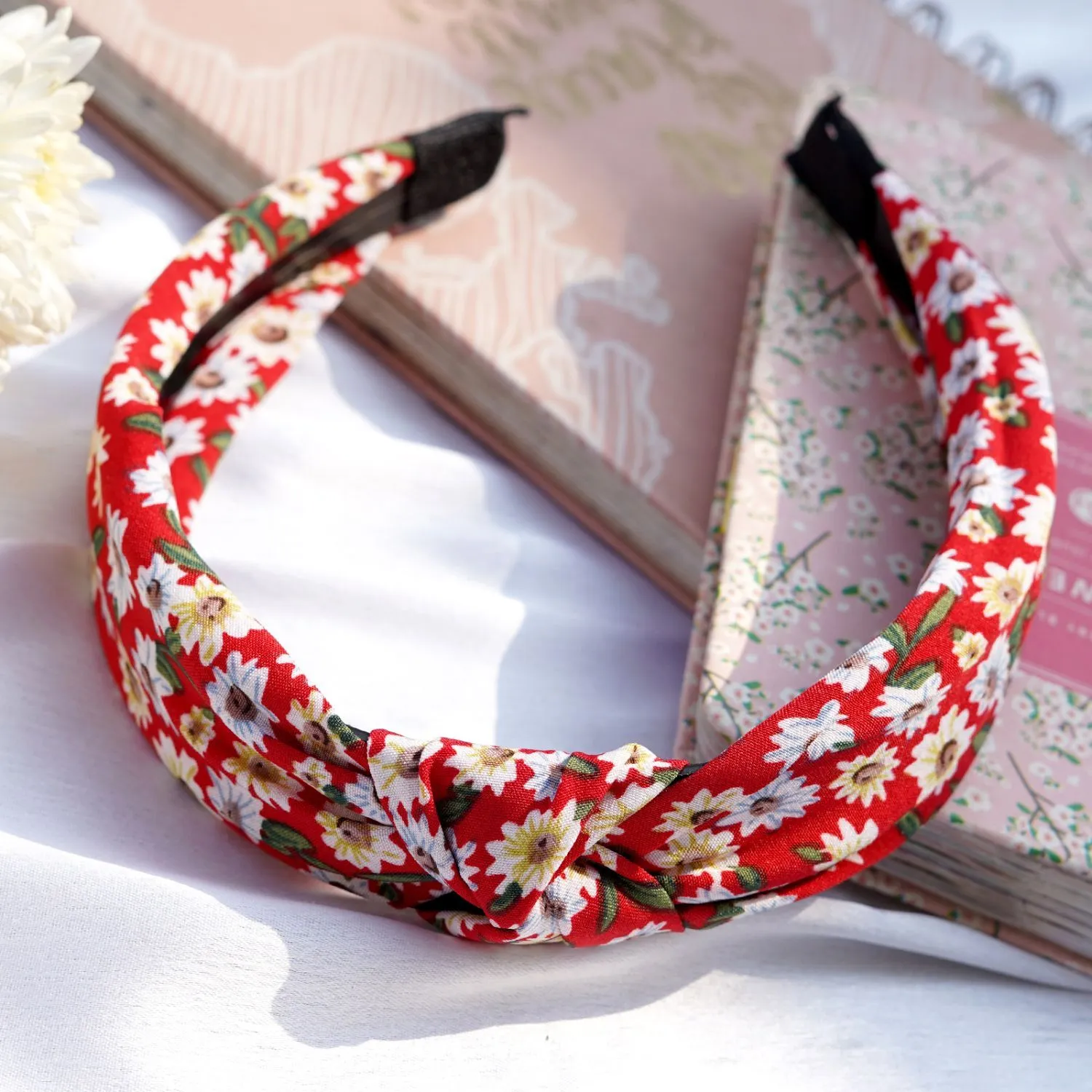 Joker & Witch Full Bloom Red Knot Headband For Women