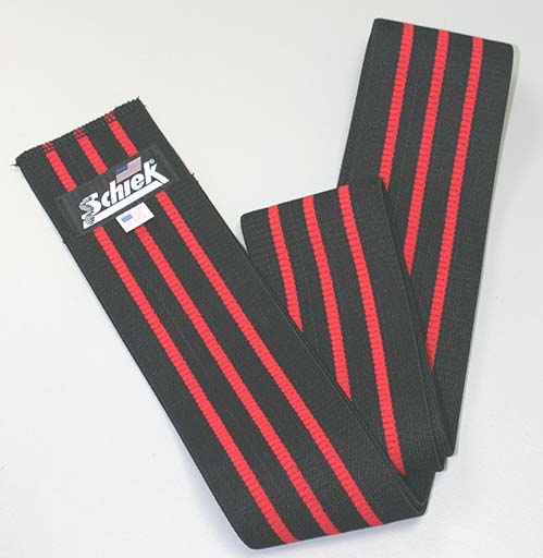 Schiek's Sports 78" Knee Wraps with Velcro Closure Black Model 1178BV